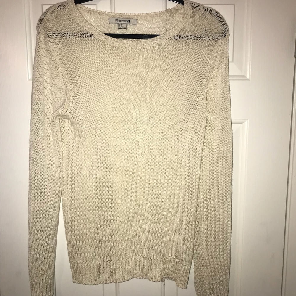 Super cute white sweater